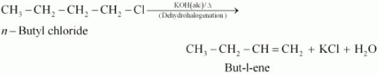 What Happens When i N Butyl Chloride Is Treated With Alcoholic KOH